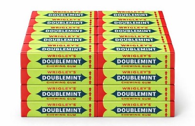 Wrigley s Doublemint Kaugummi - 20 Packungen, 20x 5 Streifen MHD 08/26