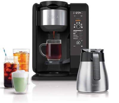 Ninja CP307 Hot and Cold Brewed System, Tea & Coffee Maker, with Auto-iQ 6 Sizes