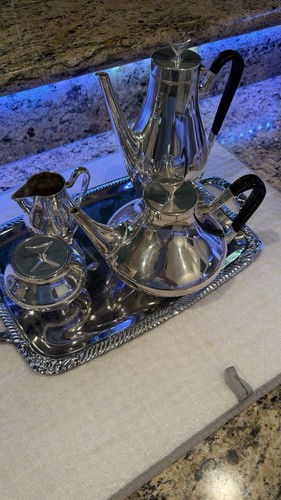 Reed & Barton by John Prip Mid Century Modern Coffee & Tea Service 4 Pc ...