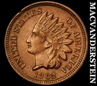 1862 CN Indian Head Cent - Almost Uncirculated  Semi-key  Better Date  #J8276