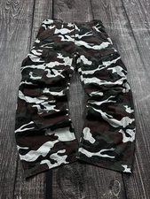 Vintage Streetwear Japanese Style Baggy Cargo Military Jeans 90s Y2K