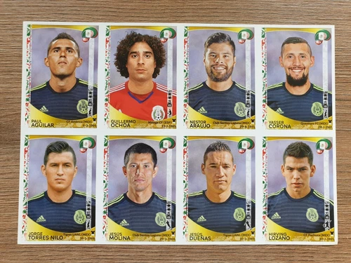 Panini, Copa America Centenario USA 2016, Mexico Foglio Aggiornamento, Messico 8x Sticker