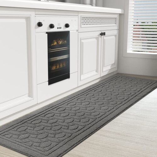 Kitchen Rugs Non Skid Kitchen Runner Rug Machine Washable Kitchen Floor Mat E...