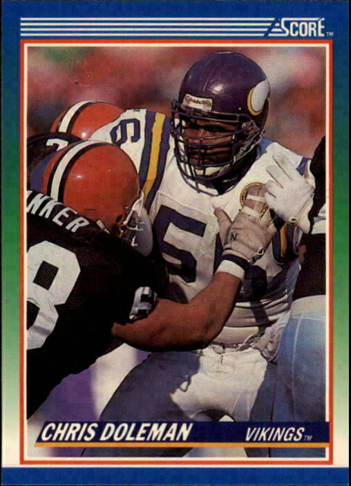 1990 SCORE NFL FOOTBALL #56 - CHRIS DOLEMAN, Minnesota Vikings -- HALL OF FAMER