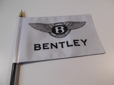 BENTLEY Fahne Flagge 100 EXTRAORDINARY YEARS 16x10;5 cm Stockmaß 32,5 cm SELTEN!