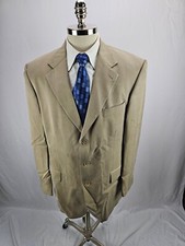 Oscar De La Renta Men's Beige Blazer Jacket 42L