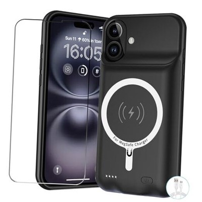 Battery Case for Upgraded 10000mAh Battery Pack Rechargeable Charger iPhone 16