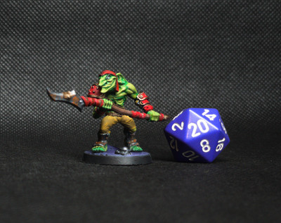 Hand-Painted 32mm Goblin E D&D Miniature | 3D Printed