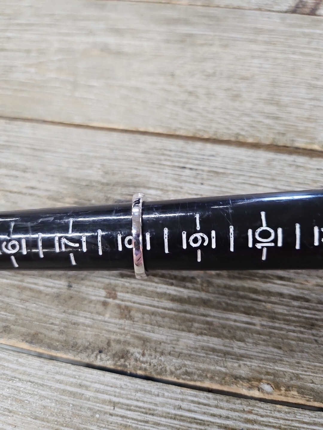 Sterling Silver Ring Rectangle Cut Lab Ruby Sz 8 - image 5