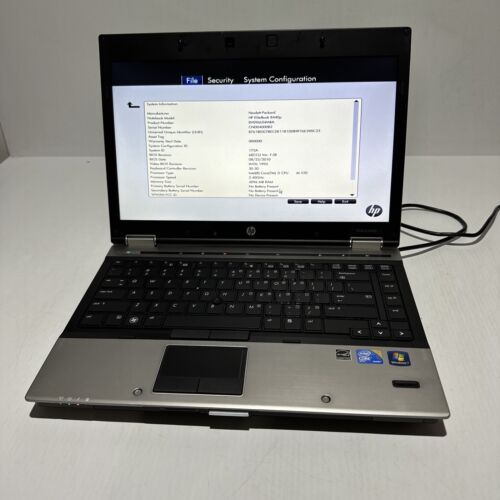 Hp Elitebook 8440p 14" Laptop i5 M520 4gb Ram No Drives Boots Bios - Picture 1 of 10