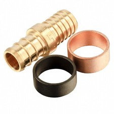 EFIELD 20PCS 1/2" Pex X 1/2" Polybutylene Transition Coupling W/H Rings, No Lead