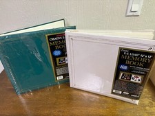 Lot Of 2 Pioneer E-Z Load 12" x 12" Memory Book Album Acid Free White Green NEW