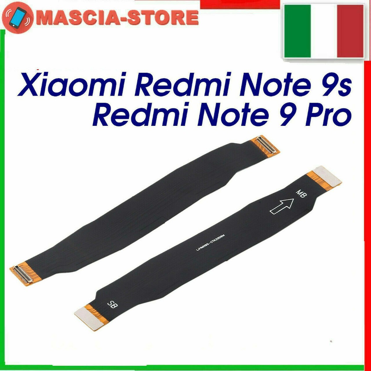 CONNETTORE SCHEDA MADRE DOCK XIAOMI REDMI NOTE 9S M2003J6A1G CAVO FLAT