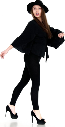 Women'S High Waist Leggings Soft 1” Waistband Solid Pants - Regular, Plus, 1X3X,