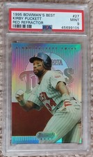 1995 Bowman's Best Red Refractor #27 Kirby Puckett PSA 9 Minnesota Twins