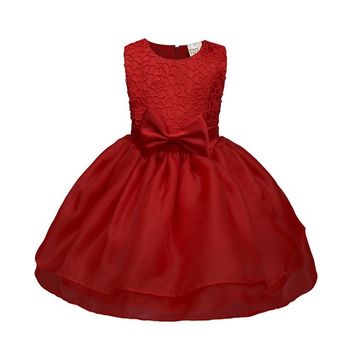 Baby Girls Flower Wedding Pageant Princess Bowknot Communion Formal Party Dress - Picture 12 of 16