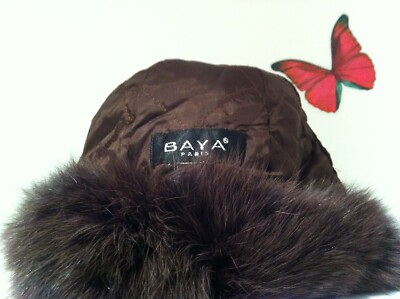 Chapeau En Fourrure De Renard Orange - Taille 58 - Bonnet D'hiver Femme Occasion - Magnifique
