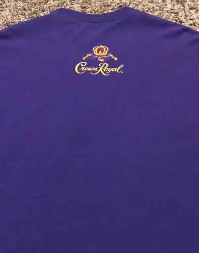 Camiseta Crown Royal Oficial Noches Del Rey Para Hombre Púrpura Talla L - Imagen 4 de 5