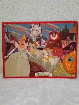 Walt Disney Kid Interlocking Cinderella Puzzle Vintage #2339 Lot 2