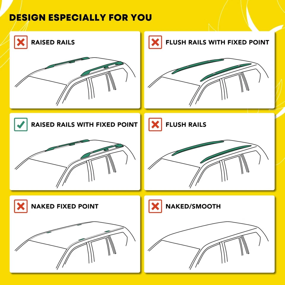 Barras transversales de rieles de techo de aleación de aluminio negro para Nissan Armada 2017 2018-2023 Foto 2 de 4