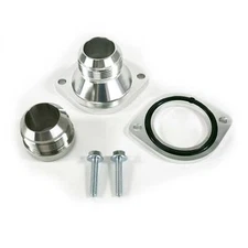 -20 AN Chrome Aluminum Water Pump Adapter Kit for Chevrolet LSX