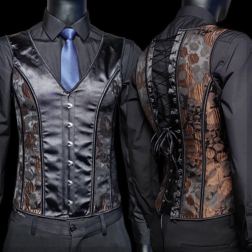 Corset Vest Tummy Control Waist Girdle Medieval Waistcoat Lace Up Boned Costume - Picture 16 of 25