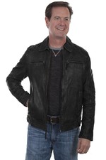 Scully Leatherwear Men's Washed Lamb Leather Jacket 727