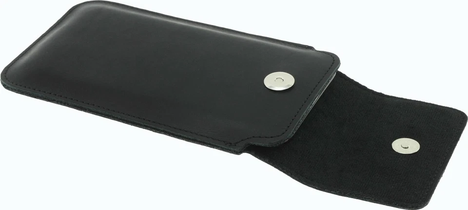 FLAP VERTICAL POUCH MADE OF GENUINE LEATHER WITH BELT CLIP CASE COVER FOR IPHONE - Image 2 of 4