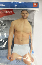 Hanes Mens Best Briefs 8 Pack Size Medium 32" - 34" Comfort Tagless Blue C17