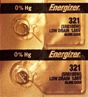 ENERGIZER 321 SR616SW SR616 SILVER OXIDE (2piece) Watch Battery AuthorizedSeller
