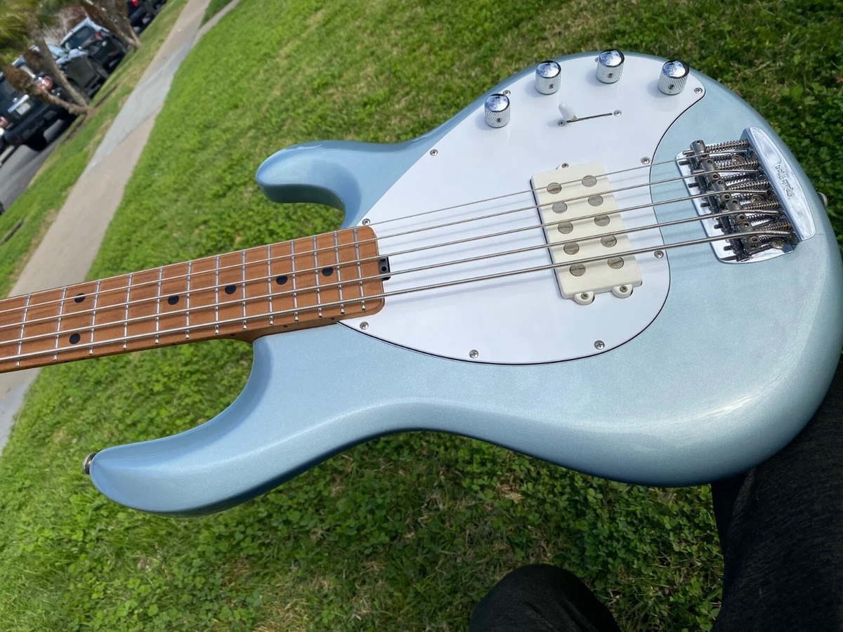 2020 Music Man StingRay 5H Lake Frost Blue 5 String Bass 3EQ 18V