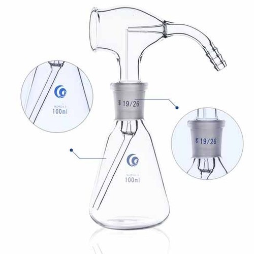 Glassware Spray Flask Laboratory 30ML-100ML Triangular Chemistry Chromatography - Picture 4 of 11