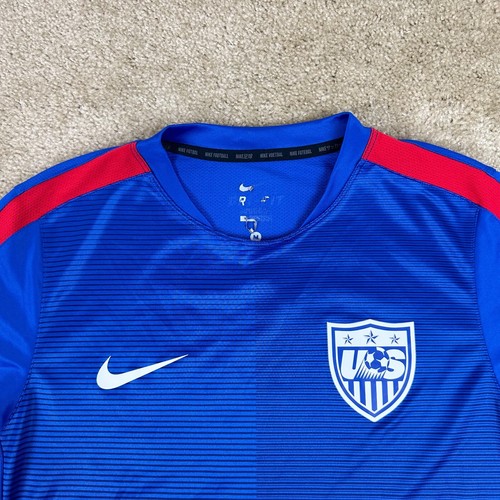 NIKE Mens Jersey M Team USA 2015 2016 Pre Match Squad training Soccer 643865 480 - Picture 2 of 20