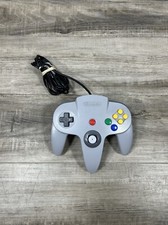 Official Nintendo 64 GRAY Controller AUTHENTIC OEM N64 Remote NUS-005 Little Use