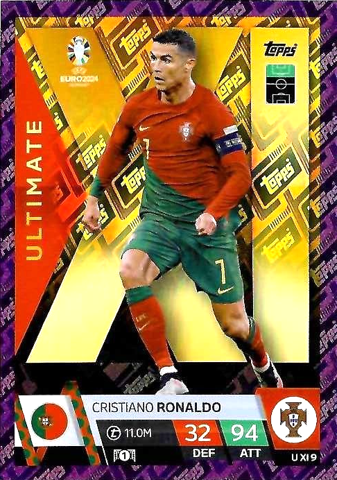 EM 190 Topps Match Attax Euro 2024 Ultimate Purple Cristiano