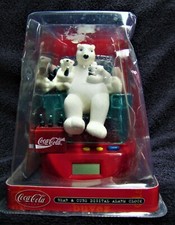 NOS Coca Cola Bear and Cubs Digital Alarm Clock