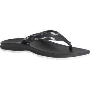 women's black chaco flip flops