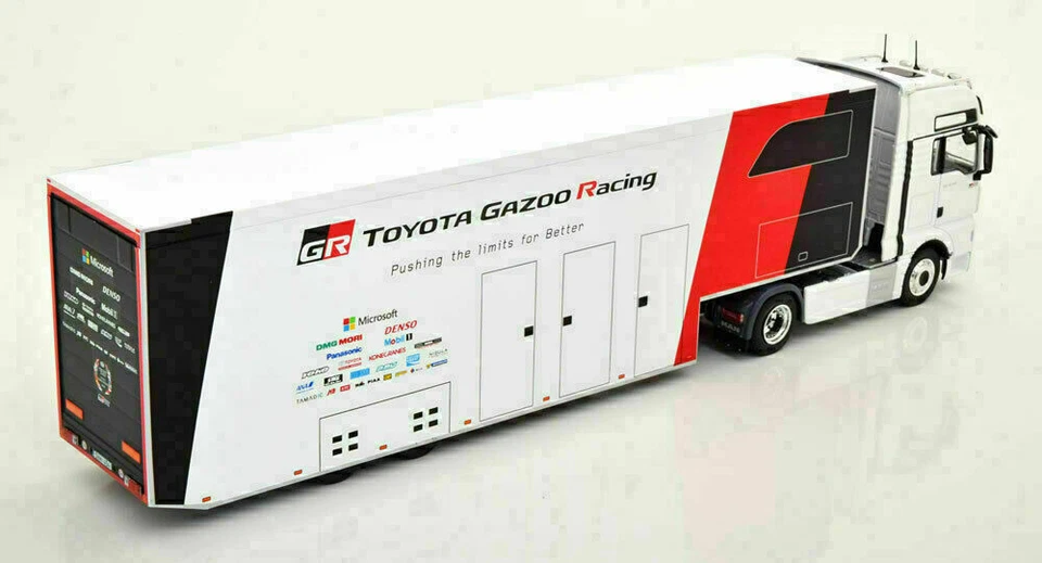 MODELLINO DIECAST CAMION IXO 1:43 MAN TGX XXL AUTO TOYOTA WRC RALLY 2019 STATICO - Immagine 4 di 4