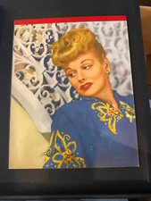 Lucille Ball notebook pad of paper, BEAUTIFUL COVER, 21 PAGES, 1940'S