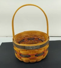 Vintage 1997 Longaberger Inaugural Woven Basket w Protector
