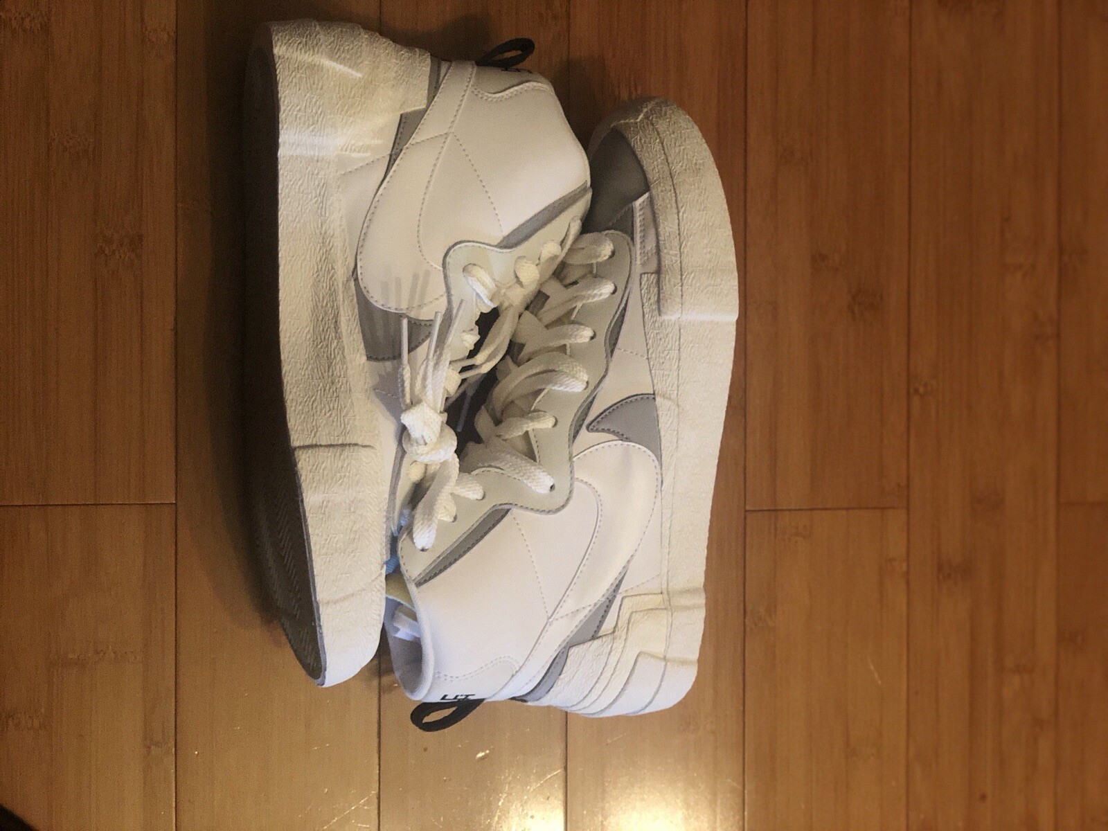 SACAI X NIKE Nike X Sacai Blazer Mid Bianco Grigio UK 8