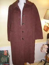 Vintage Ladies Garment Workers Union marroon coat large