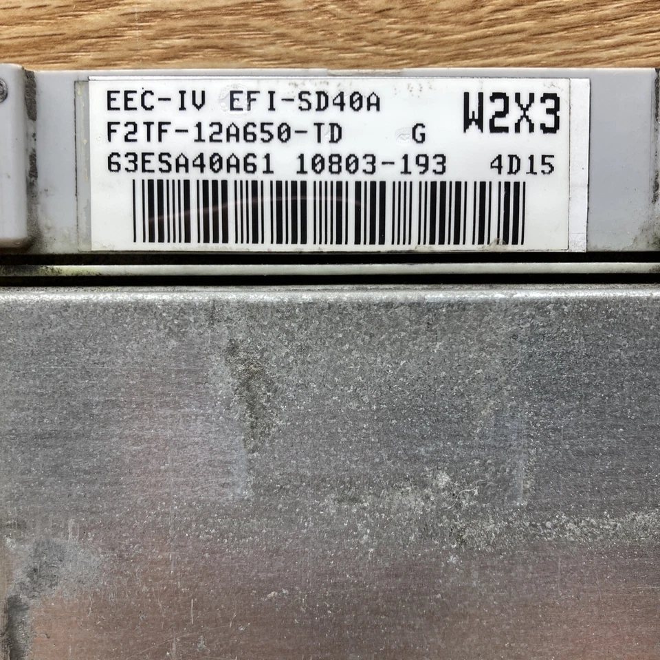 ECM ECU Engine Control Module Computer From 1994 Ford Econoline F2TF-12A650-TD - Image 2 of 2