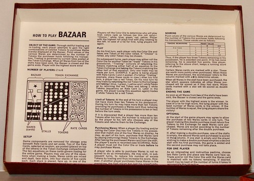 BAZAAR 1968 Vintage 3M Board/Card Trading Game *100% Complete* - Picture 5 of 8