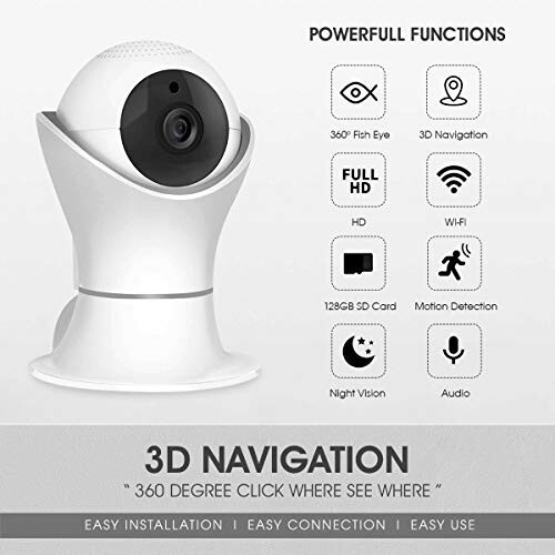 1080P Wireless Home Security IP Camera 360° Wi-Fi Indoor Video Recorder | Home - Bild 6 von 8