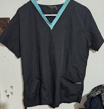 UAScrubs Black Small Scrub Top