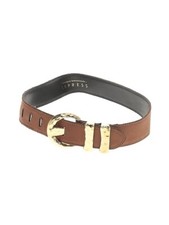 VTG Express Brown Suede Gold Detail Belt Small