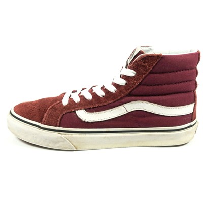 all burgundy sk8 hi vans