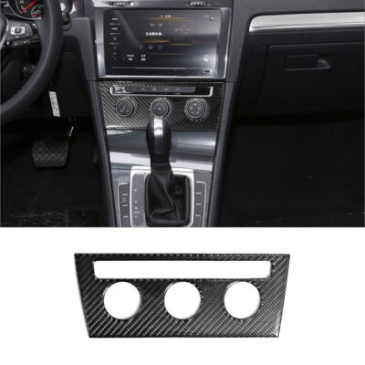 Carbon Fiber Climate Console Cover Trim For VW Golf VII GTI MK7 2013-2017