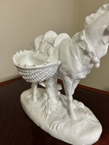 18th Century Meissen Marcolini White Porcelain Pack Mule Johann Kandler - Picture 4 of 12